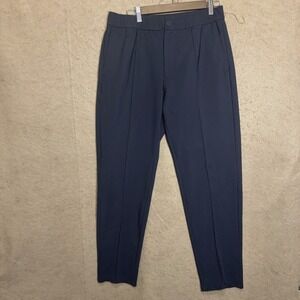 Theory Precision Ponte Pants Mens 32x30 Blue Curtis Drawstring‎ Stretch